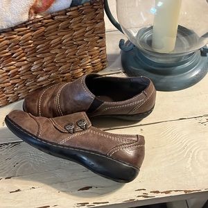 Women’s Brown Leather Upper Clark’s Good Condition Sz. 7